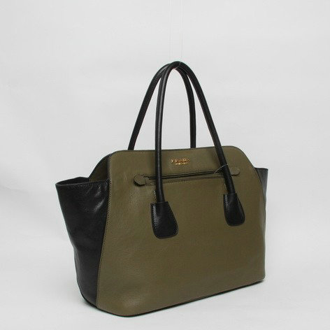 2014 Prada Original Soft Calfskin Tote Bag BN2673 khaki